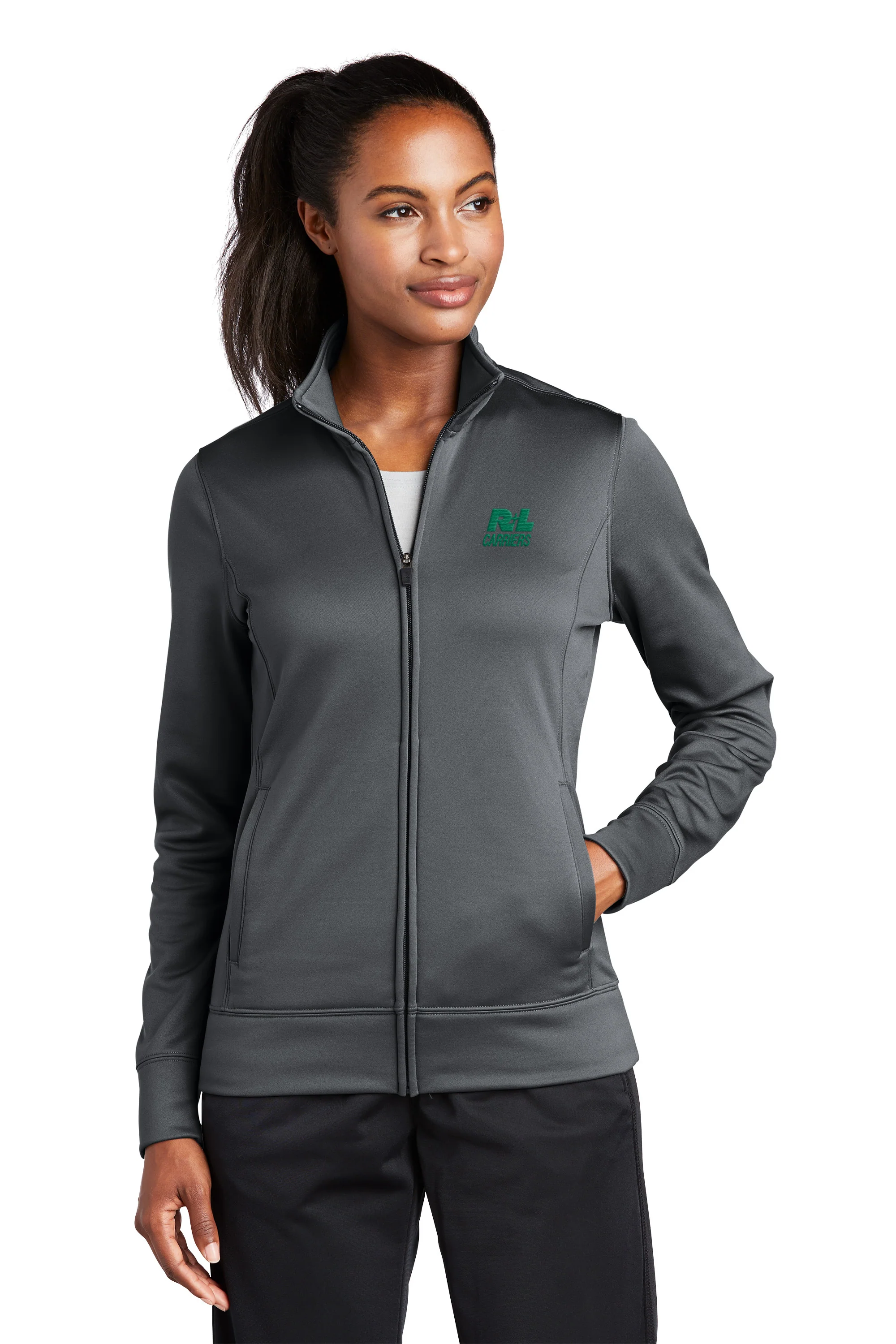Sport-Tek® Women's Sport-Wick® Fleece Full-Zip Jacket - Image 3