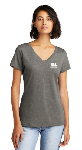 Women’s – District Made® Perfect Weight® V-Neck T-Shirt - Image 4