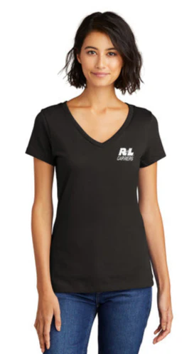 Women’s – District Made® Perfect Weight® V-Neck T-Shirt - Image 5