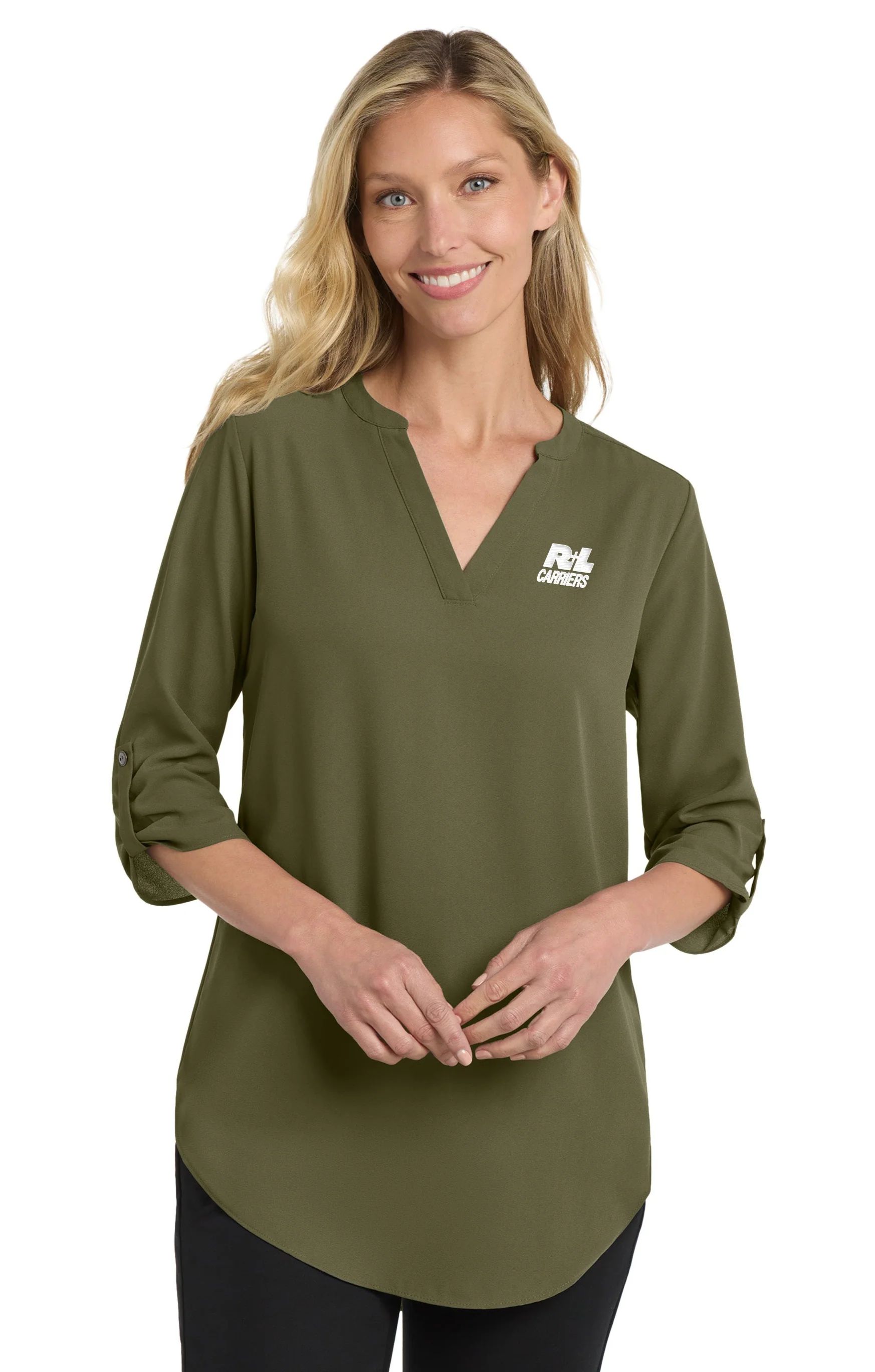 Women's 3/4-Sleeve Tunic Blouse - Image 3